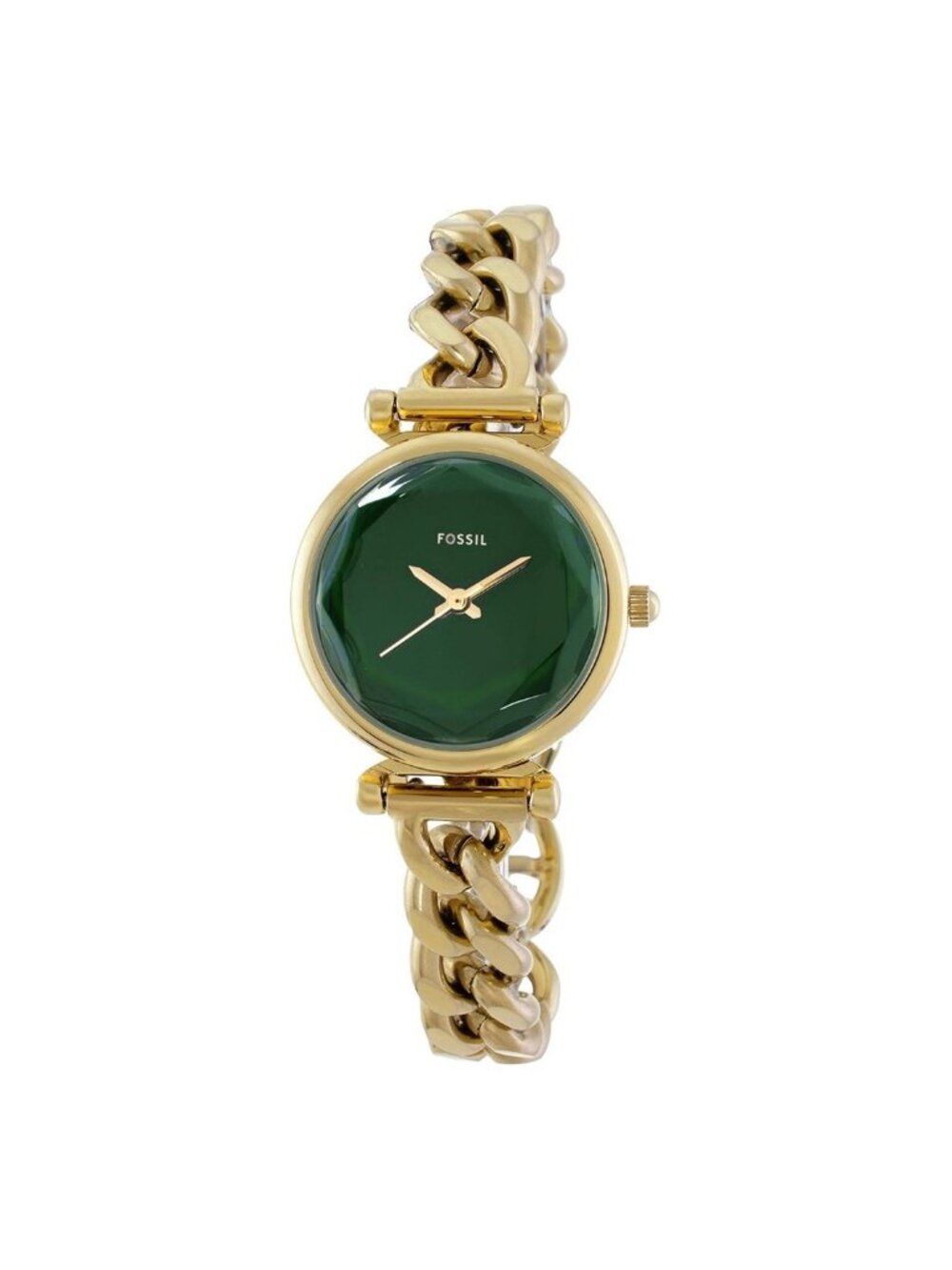 NWT Fossil Carlie Quartz Green Dial Ladies Watch